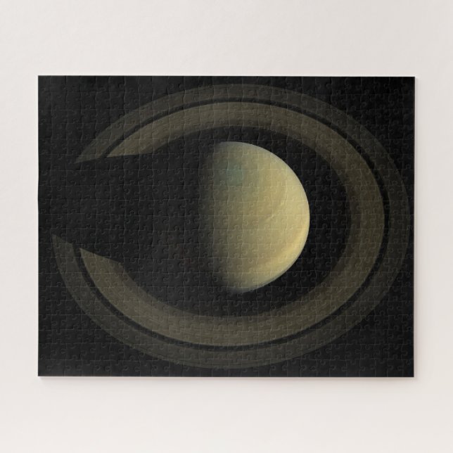 Mosaik des Planeten Saturn und seiner wichtigsten  Puzzle (Horizontal)
