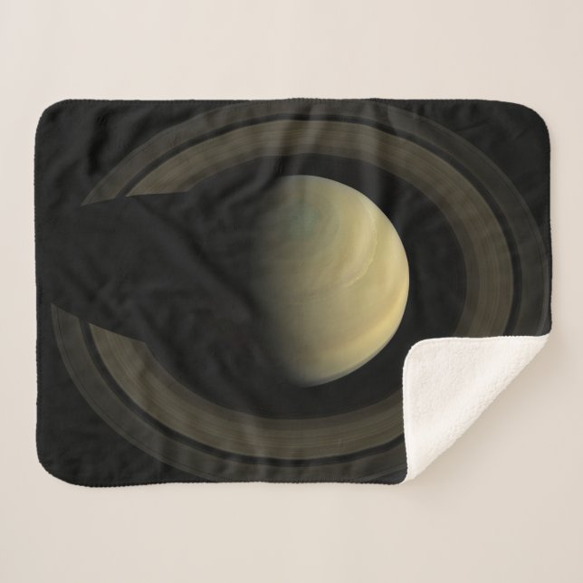 Mosaik des Planeten Saturn und seiner wichtigsten  Sherpadecke (Vorderseite (Horizontal))