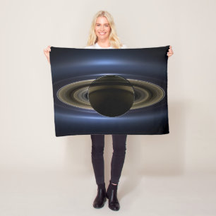 Mosaik des Saturn-Systems, das von der Sonne zurüc Fleecedecke
