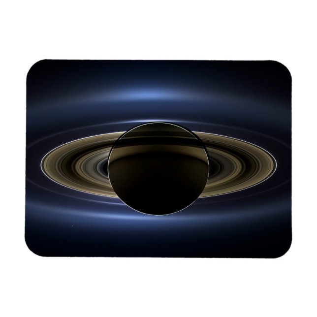 Mosaik des Saturn-Systems, das von der Sonne zurüc Magnet (Horizontal)