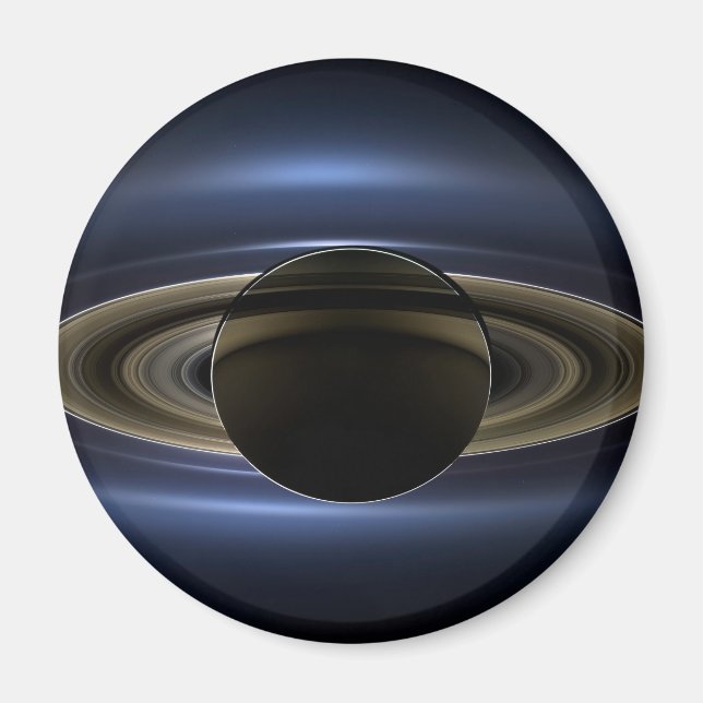 Mosaik des Saturn-Systems, das von der Sonne zurüc Magnet (Vorne)