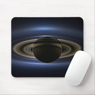 Mosaik des Saturn-Systems, das von der Sonne zurüc Mousepad