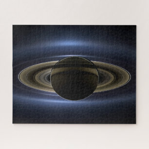 Mosaik des Saturn-Systems, das von der Sonne zurüc Puzzle