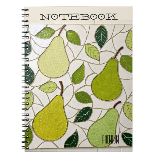 Mosaik Fair Stached Premium Notebook Notizblock (Vorderseite)