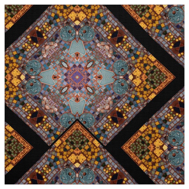 Mosaik-Garten Stoff (Muster)