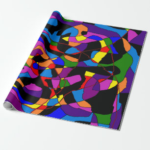 Mosaik gemischt lebendig geschenkpapier