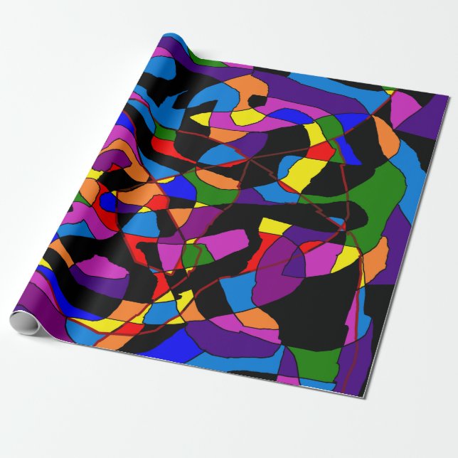 Mosaik gemischt lebendig geschenkpapier (Ungerollt)