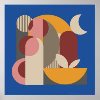 Mosaik Geometric Abstrakt Mural Moderne Kunst