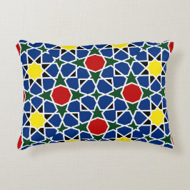 Mosaik Geometric Pattern Design Fliese Dekokissen
