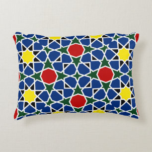 Mosaik Geometric Pattern Design Fliese Dekokissen