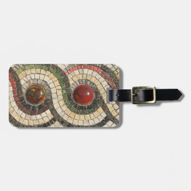 Mosaik Gepäckanhänger (Vorderseite horizontal)