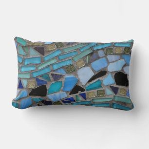 Mosaik Glass Look Throw Kissen