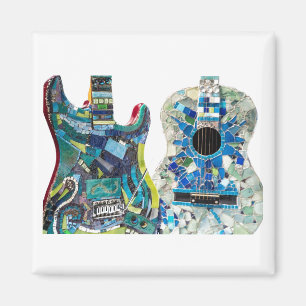 Mosaik Guitar Collection Boho Chic Magnet