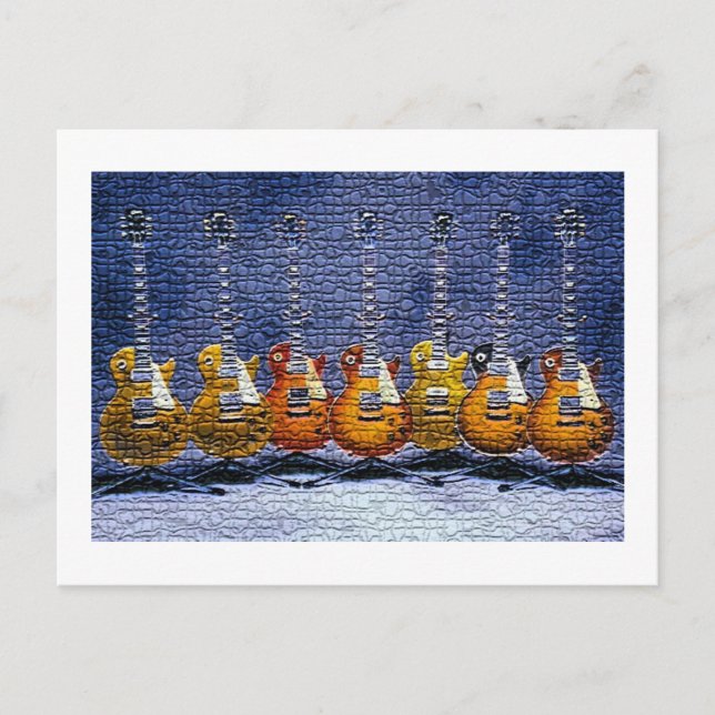Mosaik Guitars Postcard Postkarte (Vorderseite)