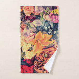 Mosaik Herbst Blume Handtuch