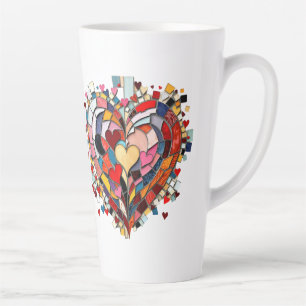 Mosaik-Herz der Liebe Milchtasse
