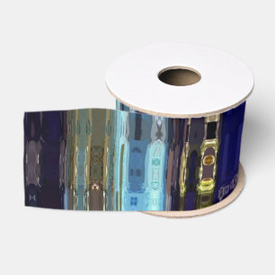 Mosaik Imitats Glass Blue Tondesign Ripsband