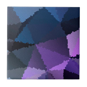 Mosaik in Blau- und Rosatönen Fliese