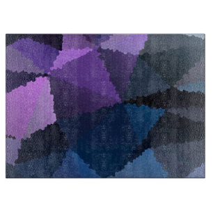 Mosaik in Blau- und Rosatönen Schneidebrett