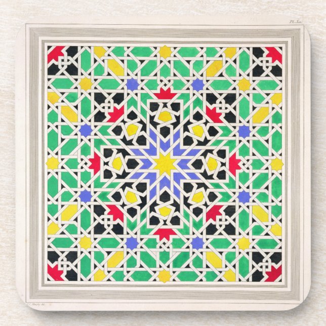 Mosaik in den Sockelen der Ostseite des Turms O Getränkeuntersetzer (Vorderseite)