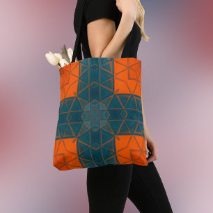 Mosaik Kaleidoscope Square Orange und Blau