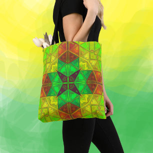Mosaik Kaleidoskop Gelb und Orange