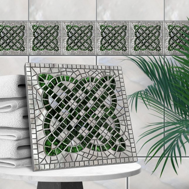 Mosaik keltischer Knoten - Muschel und Perle der A Fliese (Von Creator hochgeladen)