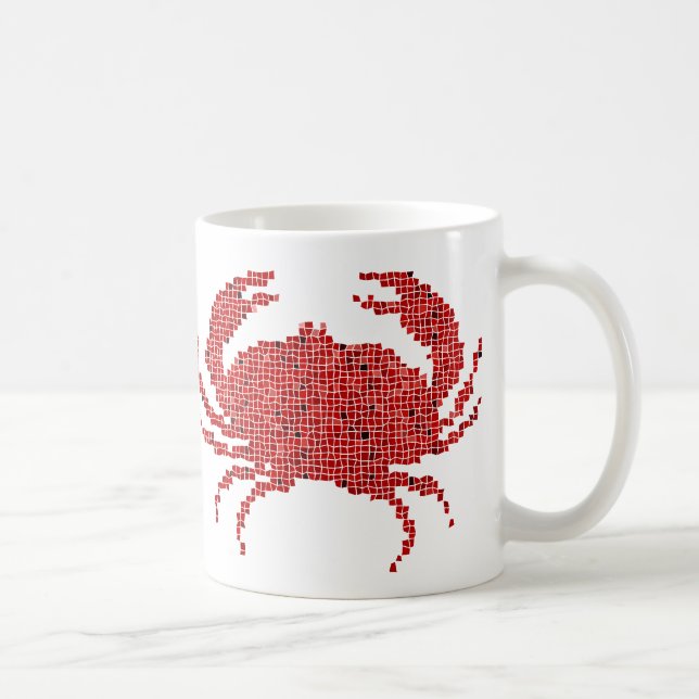 Mosaik-Krabbe Kaffeetasse (Rechts)