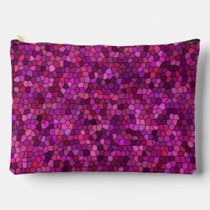 Mosaik Lila Rosa Groß Zubehörtasche