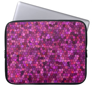 Mosaik Lila rosa Laptopschutzhülle