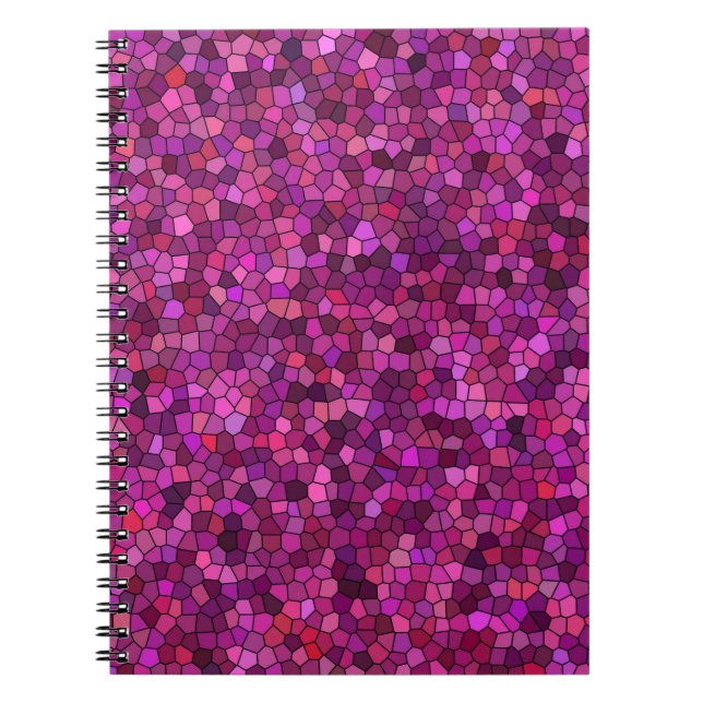 Mosaik Lila rosa Notizblock (Vorderseite)