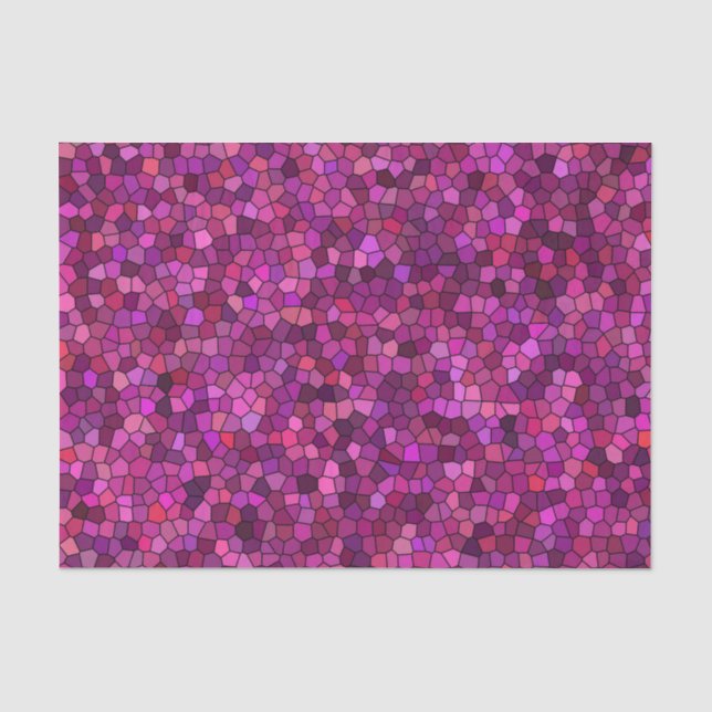 Mosaik Lila rosa Seidenpapier (Vorderseite)