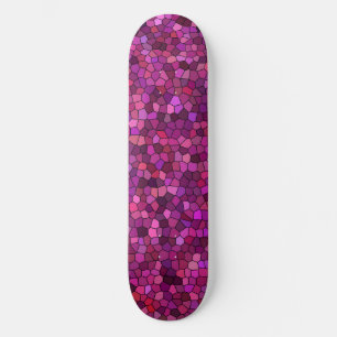 Mosaik Lila rosa Skateboard