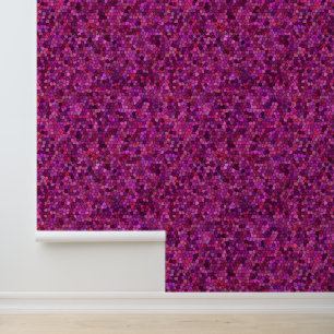 Mosaik Lila rosa Tapete