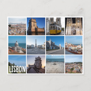 Mosaik Lissabon-Fotos, Portugal Postkarte