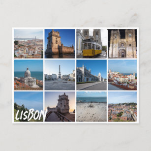 Mosaik Lissabon-Fotos, Portugal Postkarte