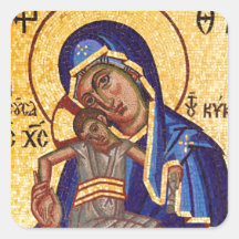 Mosaik Madonna & Child Icon