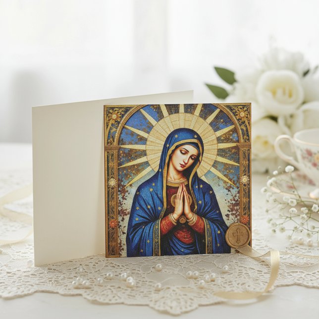 Mosaik-Madonna Einladung (Von Creator hochgeladen)