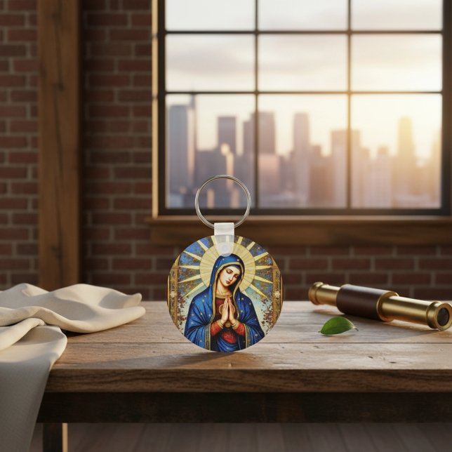 Mosaik-Madonna Schlüsselanhänger (Von Creator hochgeladen)