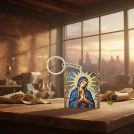 Mosaik-Madonna Schlüsselanhänger