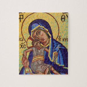 Mosaik Madonna u. Kinderikone Puzzle
