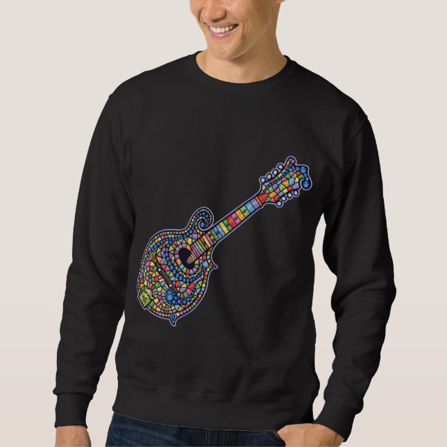 Mosaik-Mandoline Sweatshirt (Vorderseite)