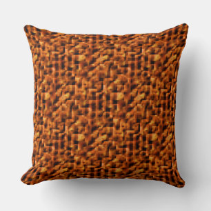 Mosaik mit tiefroten bis orangefarbenen Flecken Kissen