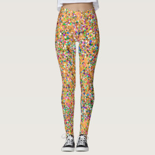 Mosaik Moderne Härte Glitter Leggings