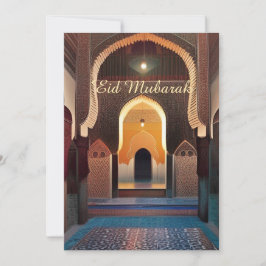 Mosaik Moschee geometrische Kunst Eid Mubarak Einladung