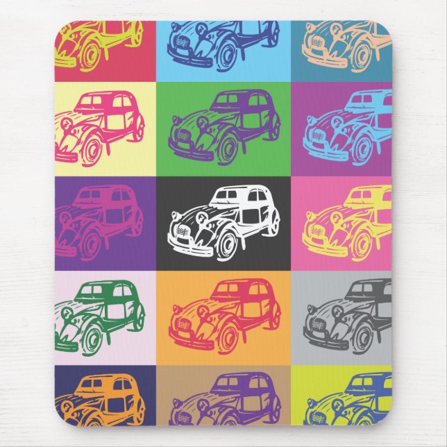 Mosaik Mousepad Citroen 2CV (Vorne)