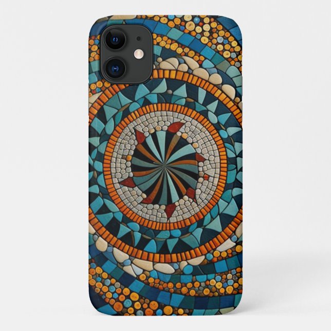 Mosaik Muster iPhone 11 Fall Case-Mate iPhone Hülle (Rückseite)