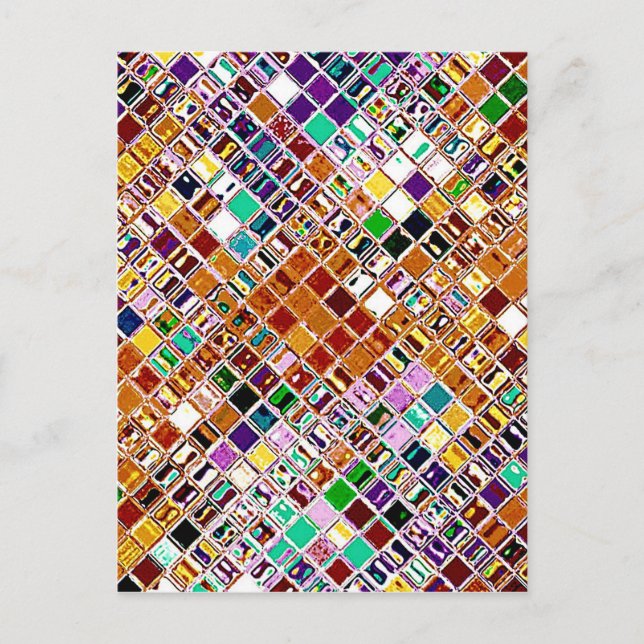 Mosaik neu erstellt postkarte (Vorderseite)