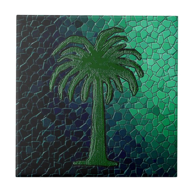 Mosaik Ocean Blues Tiles Fliese (Vorderseite)