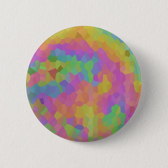 Mosaik Oil Slick Button (Vorderseite)